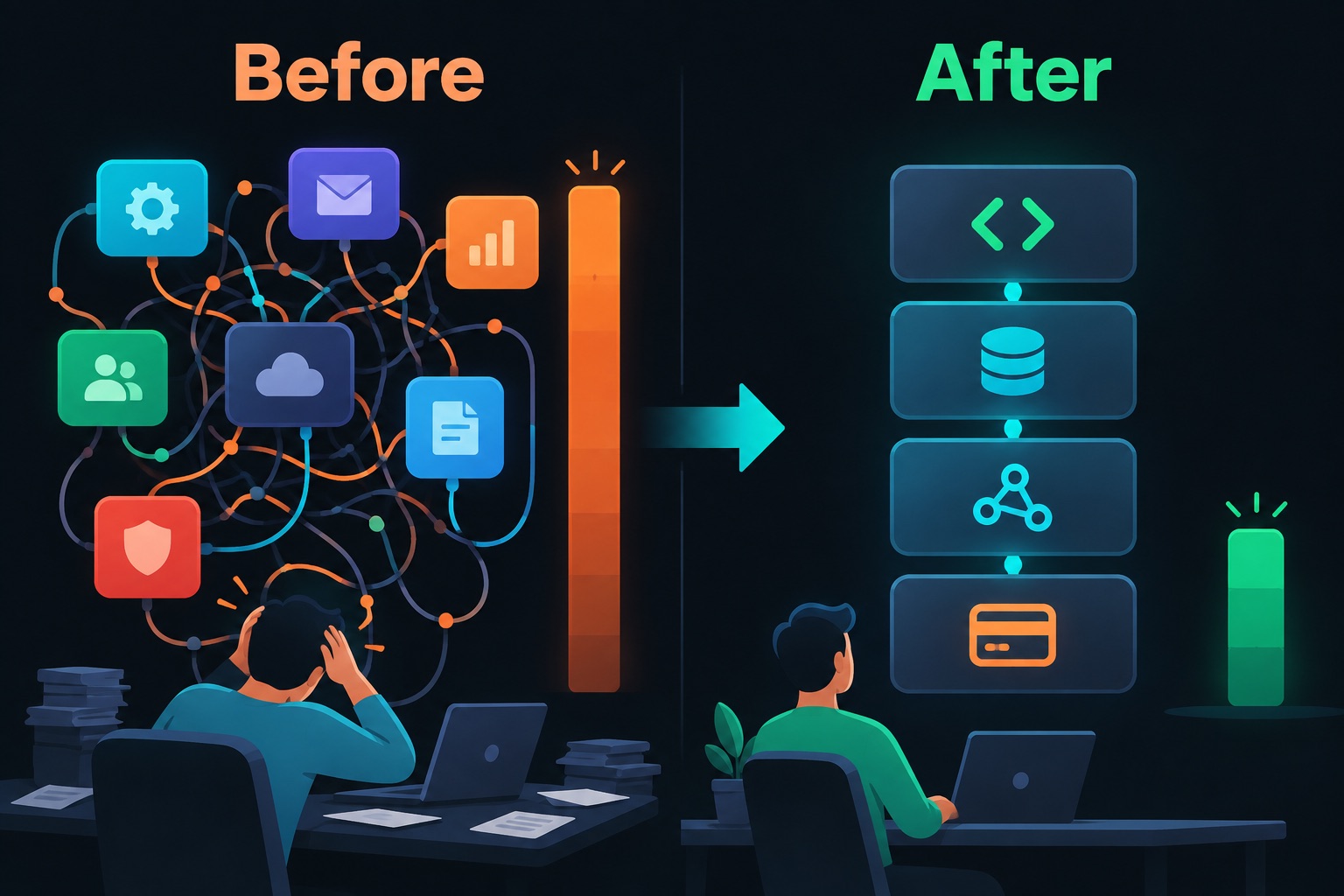 Non-developer vibe coded SaaS stack change: seven no-code services at about 200 dollars a month replaced by GitHub, Supabase, DataForSEO and Stripe at about 40 dollars a month